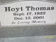  Hoyt “Hank” Thomas