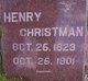 Henry Christman