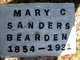  Mary Caroline <I>Bearden</I> Sanders
