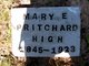  Mary Elizabeth “Mollie” <I>Pritchard</I> High