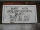  Mary Ann <I>Hollingsworth</I> Hurst
