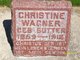  Christine <I>Sutter</I> Wagner