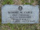 SGT Robert W Caple