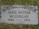  Alice <I>Nutter</I> McClellan