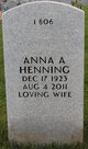  Anna Adella <I>Karner</I> Henning