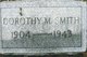  Dorothy Mildred <I>Weckerly</I> Smith