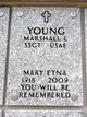 Mary Etna <I>Foster</I> Young