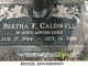 Bertha Frieda <I>Summerall</I> Caldwell