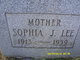  Sophia Judith <I>Sossa</I> Lee