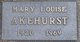  Mary Louise <I>Buckingham</I> Akehurst