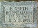  Elsbeth “Elsie” Bornemann