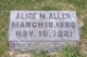  Alice May <I>Burrows</I> Allen