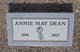  Annie May <I>Henslee</I> Dean