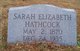  Sarah Elizabeth Hathcock