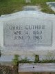  Orrie Guthrie
