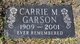  Carrie Mobray <I>Bragg</I> Garson