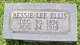  Bessie Lee Ellis