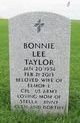  Bonnie Lee <I>Jackson</I> Taylor