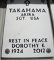 Dorothy K <I>Fukuda</I> Takahama