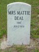 Mrs. Mattie D <I>Robinson</I> Deas