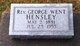 Rev George Went Hensley