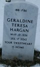  Geraldine Teresa <I>Klott</I> Hargan