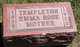 Emma Rose <I>Hopkins</I> Templeton