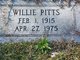  Willie E Pitts