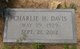 Charles Hunter “Charlie” Davis