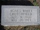  Agnes Whitt Crutchfield
