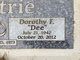  Dorothy Fern “Dee” <I>Cooper</I> Moultrie