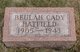  Beulah May “"Bertha"” <I>Cady</I> Hatfield