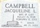  Jacqueline “Jacquie” <I>Larson</I> Campbell