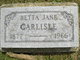  Retta Jane <I>Vaught</I> Carlisle