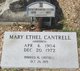  Ethel Mary <I>Hammack</I> Cantrell