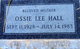 Ossie Lee Hall Photo