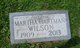  Martha S <I>Hartman</I> Wilson