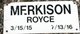  Royce Merkison