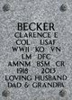 COL Clarence Emmerson Becker Photo