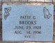 Patsy Ruth <I>Garrison</I> Brooks