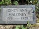  Gincy Ann <I>Kidd</I> Maloney