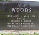 Alice Lucille <I>Volk</I> Woods