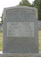  Mary Jane <I>Comer</I> Cass