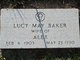  Lucy May <I>Mell</I> Baker