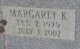  Margaret K Hall