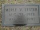  Merle Vance <I>Henderson</I> Lester
