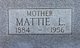  Martha Lou “Mattie” <I>Meeks</I> Hawk