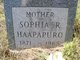  Sophia R Haapapuro