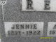  Sarah Jane “Jennie” <I>Reed</I> Rex