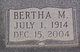  Bertha Brown McGee